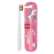 ДЕТСТВО / зубная щетка JUICY LAB/  Магия единорога с ионами серебра Прозрачная/12