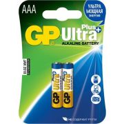 GP  Батарейки  Ultra Plus Alkaline   AАA - 2 шт. на блистере (GP 24AUPA21-2CRSB2) new /10/80