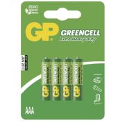 GP  Батарейки  Солевые  GreenCell   AAA - 4 шт. в блистре (GP 24G-2CR4) /10/120**