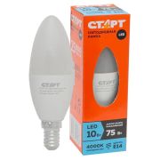 ЦЕНА   Лампа СТАРТ LED Candle  E14  10W  Форма свеча, нейтральный. свет 4000К  /10/100