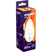 ЦЕНА   Лампа СТАРТ Накаливания Е14 60Вт  Колба свеча  /10/50