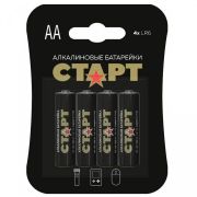 СТАРТ   Alkaline Батарейки  AA - 4 шт. на блистере (LR6-BL4) /10/180