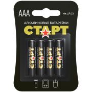 СТАРТ   Alkaline Батарейки  AAA - 4 шт. на блистере (LR03-BL4) /10/180