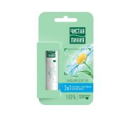 ЧИСТАЯ Линия Бальзам   ДЛЯ ГУБ 3в1 ПИТАНИЕ УВЛАЖНЕНИЕ СМЯГЧЕНИЕ Ромашка /24