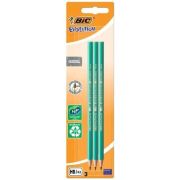 BIC  Карандаш Эволюшн Пластиковый  без ластика Блок  3шт./ 25