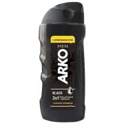 ARKO    ГЕЛЬ  2 в 1  д/душа + шампунь  BLACK  250 мл.  / 12
