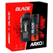 ЦЕНА! ARKO  Подар. набор ARKO (Гель для душа Black 260 мл + BLADE дез. Self Confidence 150 мл) /6