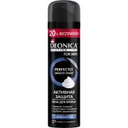 DEONICA  FOR MEN  Пена д/бритья Активная защита с углем 240мл /6