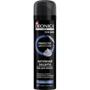 DEONICA  FOR MEN Гель  д/бритья Активная защита с УГЛЕМ 200мл /6