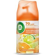 AIRWICK Сменный аэрозоль 250мл  PURE  Антитабак/Апельсин+бергамот/6