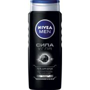 NIVEA Гель д/душа Мужской  500 мл СИЛА УГЛЯ     6/12  /84046