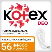 KOTEX Котекс ежеднев.  56 шт  NORMAL  Deo   /16