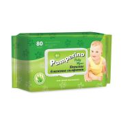PAMPERINO  Детские Влажные салфетки  0+   80шт  с клапаном/20