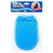 Мочалка 1 VIVAL  ЛЮФА  Детская махровая рукавица без пальца   /32/100