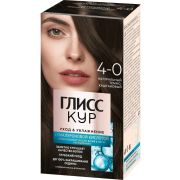 ГЛИСС КУР Стойкая крем-краска 4.0 Тёмно-каштановый (12)
