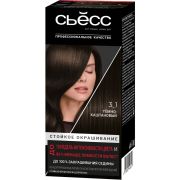 СЬЁСС Стойкая крем-краска 3.1 Тёмно-каштановый (12)
