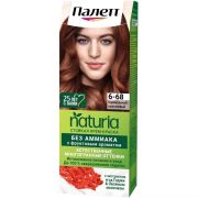 ПАЛЕТТ NATURIA Стойкая крем-краска 6.68 Карамельный каштановый (10)
